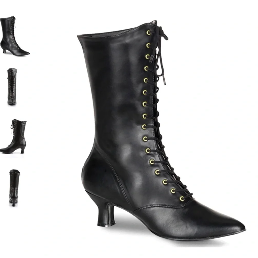 Pinup Couture Victorian Style Boots - Picture 1 of 4